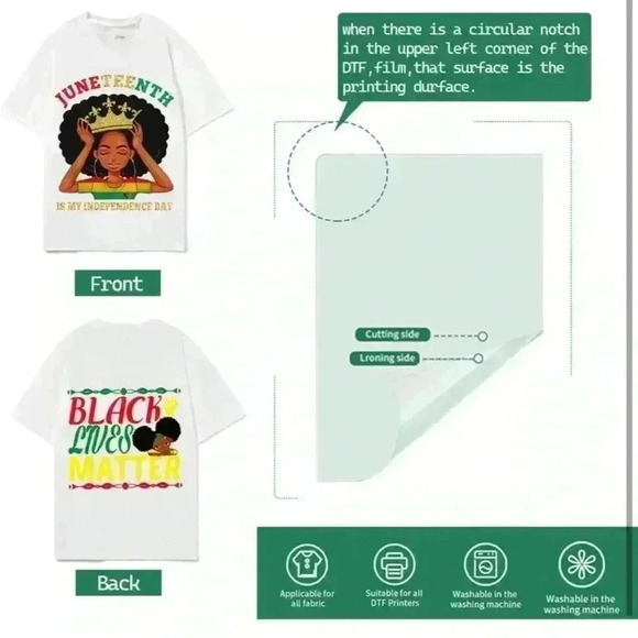 8SetsW/8Pc’s (64Sheets)Juneteenth Iron On Heat Transfer Clothing Decorations NEW - Picture 8 of 15